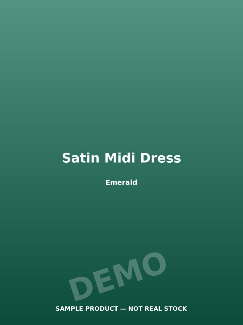 Satin Midi Dress
