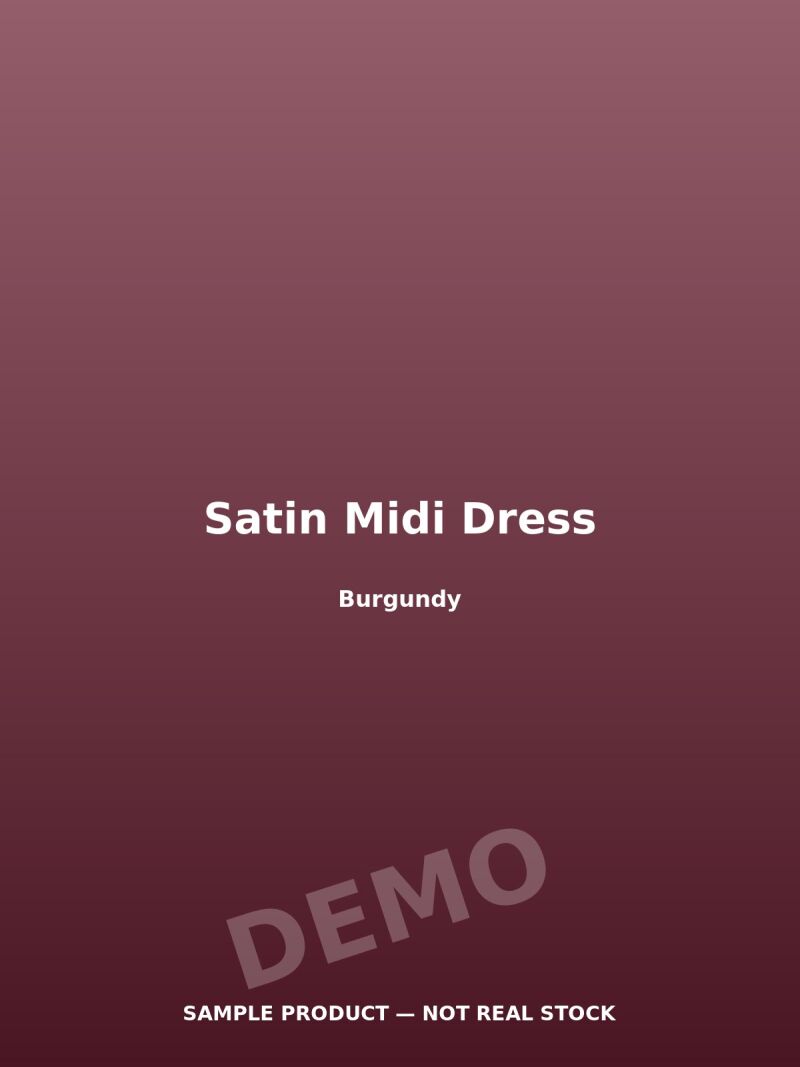 Satin Midi Dress