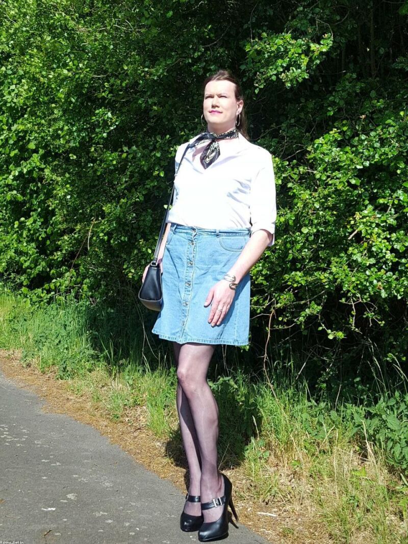 Denim Wrap Skirt